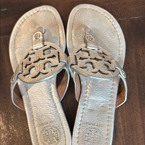 Tory Burch Silver Women's Sandals